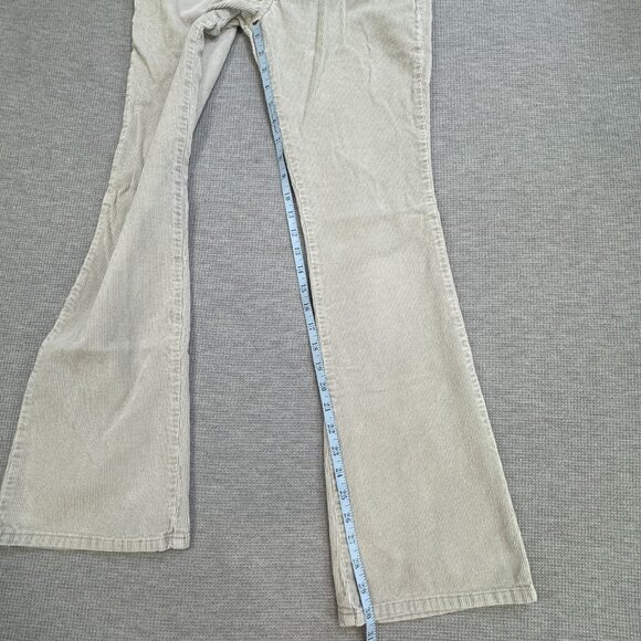 Lei Jeans Womens Size 1 Tan Corduroy Flare Bootcut Leg Mid Rise 100% Cotton Y2K - Picture 11 of 13